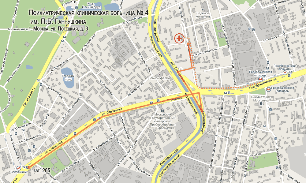 Филатовская детская больница адрес схема проезда пешком от метро