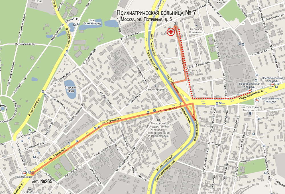 67 больница в москве схема проезда